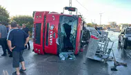 Yangına Giderken Kaza Yaptılar! Malatya’da Devrilen İtfaiye Aracındaki 3 Personel Yaralandı