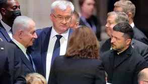 Graham'ın Cenazesinde Dikkat Çeken Görüşme! Zelenski ile Netanyahu'nun Gündeminde İHA'lar Vardı