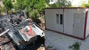 Yangında Evsiz Kalan Aileye Hekimhan Belediyesi'nden Hızlı Destek