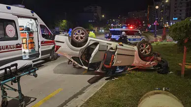 Malatya’da Korkutan Kaza: Takla Atan Otomobilde 2 Kişi Yaralandı