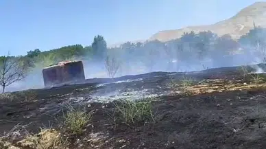 Darende’de Korkutan Yangın: Tarım Alanları Son Anda Kurtarıldı