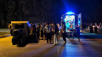 Malatya’da Güney Kuşak Yolu’nda Çapa Motoru - Motosiklet Kazası