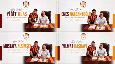 Malatya Yeşilyurtspor'dan Transfer Bombası! 52 Orduspor'un 4 Yıldızı Kadroya Katıldı