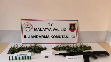 Doğanşehir’de Jandarmadan Uyuşturucu Baskını: Kenevir ve Esrar Ele Geçirildi