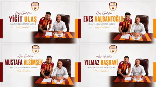Malatya Yeşilyurtspor'dan Transfer Bombası! 52 Orduspor'un 4 Yıldızı Kadroya Katıldı