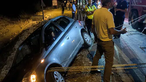 Kanala Düşmesine Saniyeler Kala Kurtarıldı! Malatya'da Yürekleri Ağza Getiren Kaza