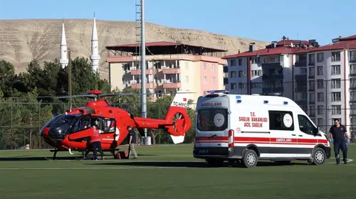 84 Yaşındaki Hasta İçin Hava Ambulansı Devreye Girdi