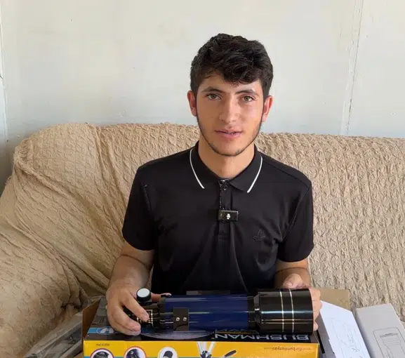 Doğanşehirli Öğrenci Teleskobuna Kavuştu