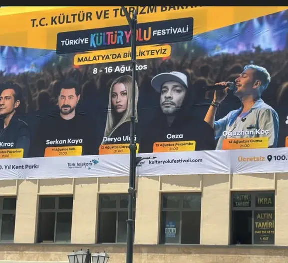 Malatya Kültür Yolu Festivali'nin Konser Programı Açıklandı: Ünlü İsimler Sahne Alacak