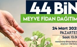 Yeşilyurt Belediyesinden Çiftçiye 44 Bin Fidan!