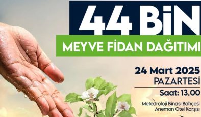 Yeşilyurt Belediyesinden Çiftçiye 44 Bin Fidan!
