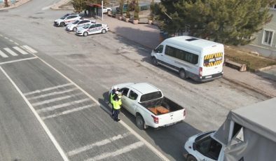 Jandarma’dan Drone Destekli Trafik Denetimi