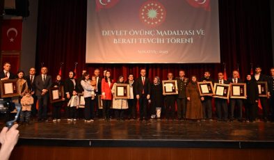 Malatya’da 11 aileye Devlet Övünç Madalyası ve Berat