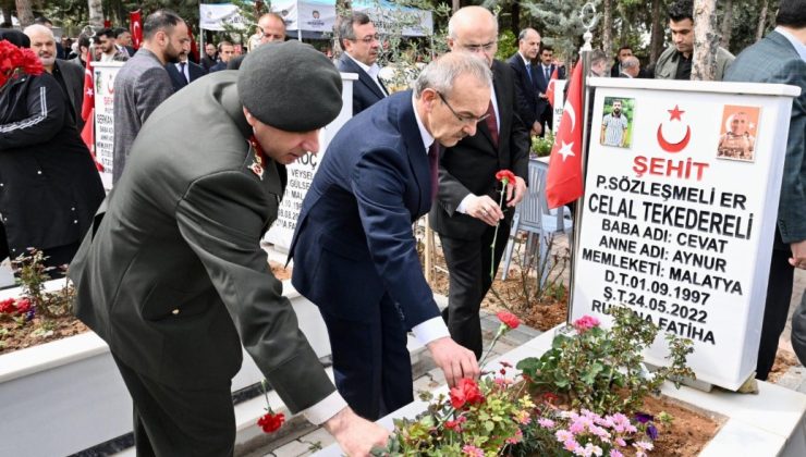 Ramazan Bayramı Arefesinde İl Protokolü Şehitliği Ziyaret Etti