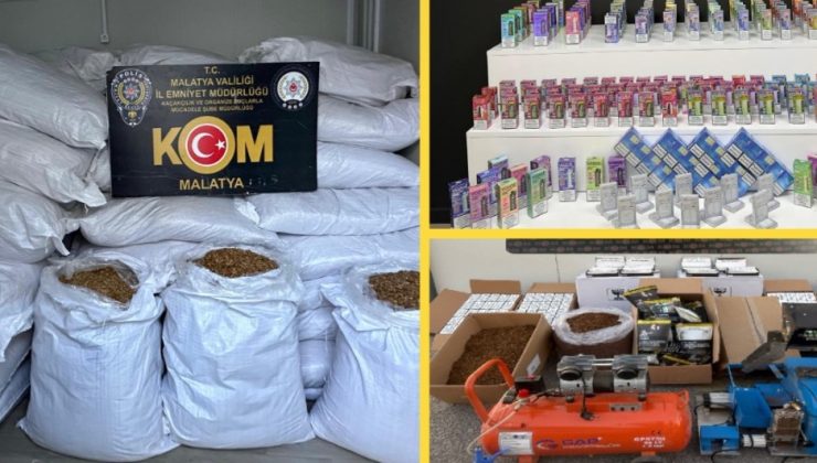 Malatya Emniyeti, kaçak sigaraya geçit vermedi