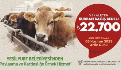 Yeşilyurt Belediyesinden kurban bağışı mesajı