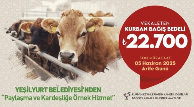Yeşilyurt Belediyesinden kurban bağışı mesajı
