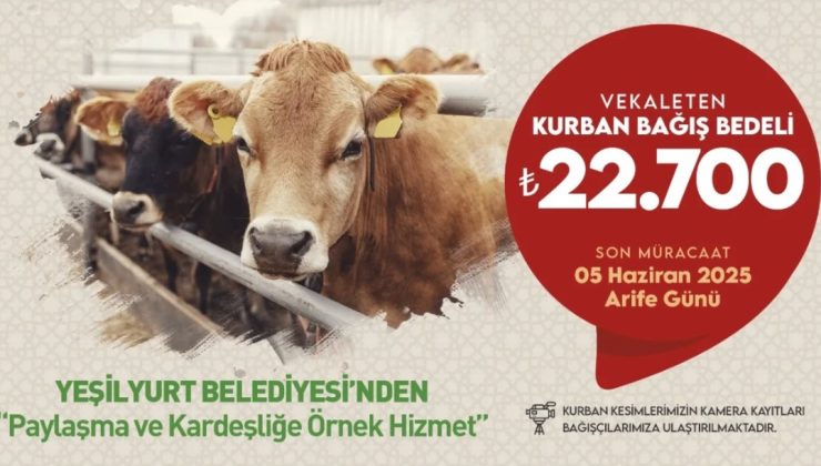 Yeşilyurt Belediyesinden kurban bağışı mesajı